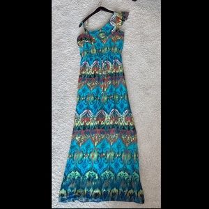 One shoulder long dress